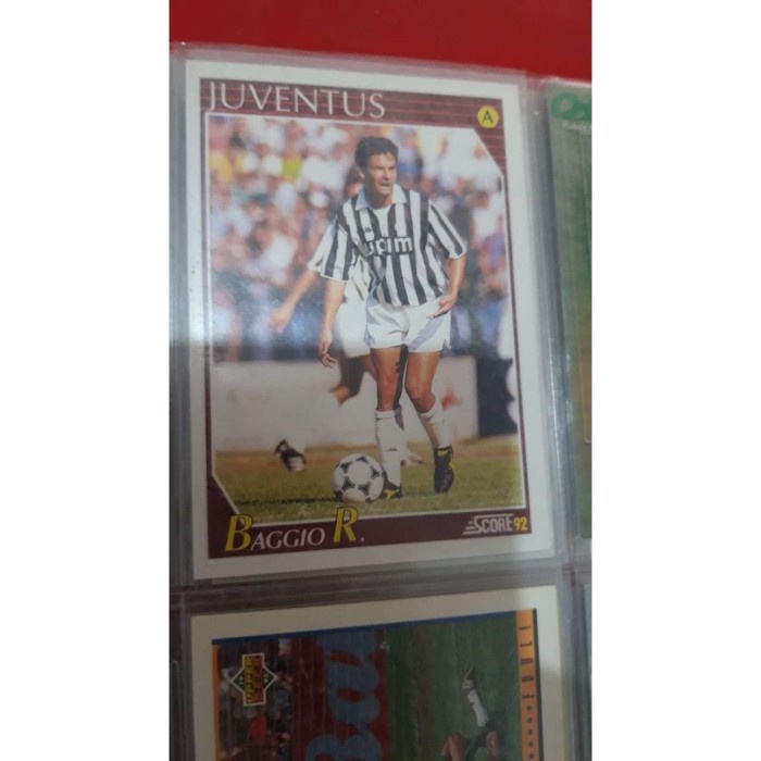 Roberto Baggio Rookie Score card