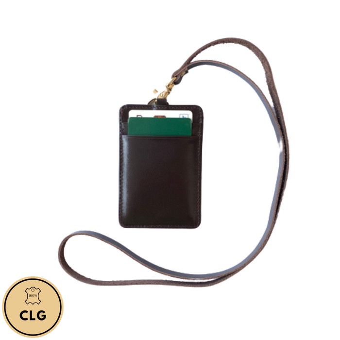 

Hemat Name Tag. Id Card Holder. Landyard Kulit Asli Bergaransi