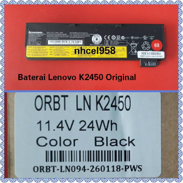 ✅Baterai Lenovo K2450 Original