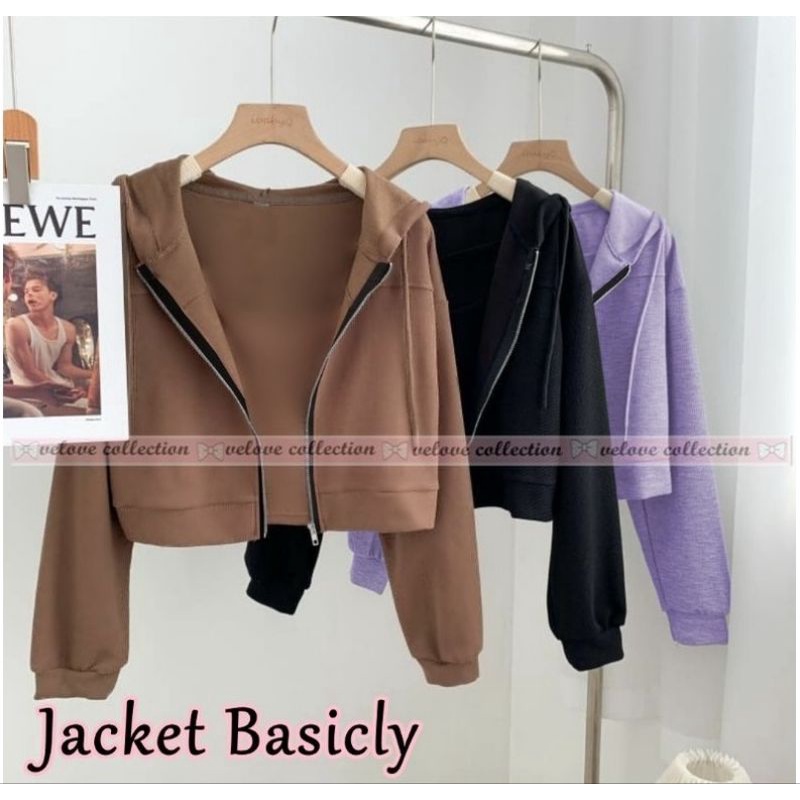 MFJKT JAKET MFBASIC ZIPPER LD 120 XXL JUMBO / jaket crop wanita lengan panjang ala korea terbaru rem