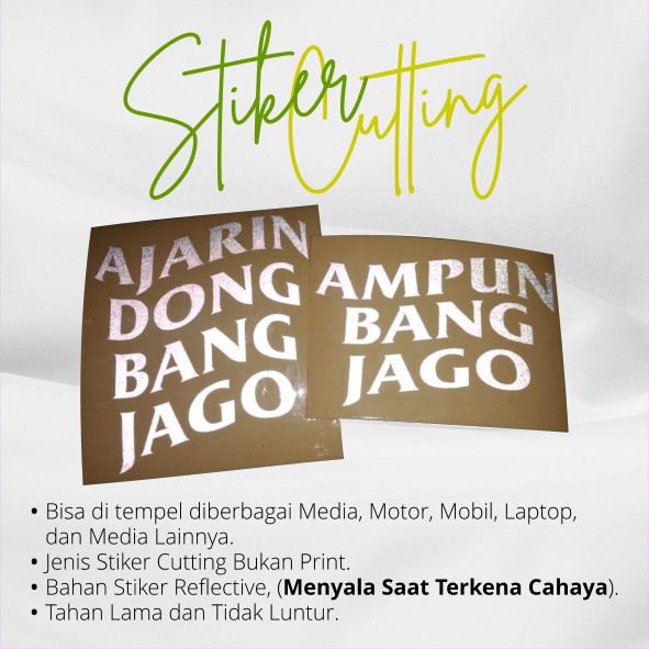 

Stiker Bang Jago - Stiker Cutting - Stiker Viral