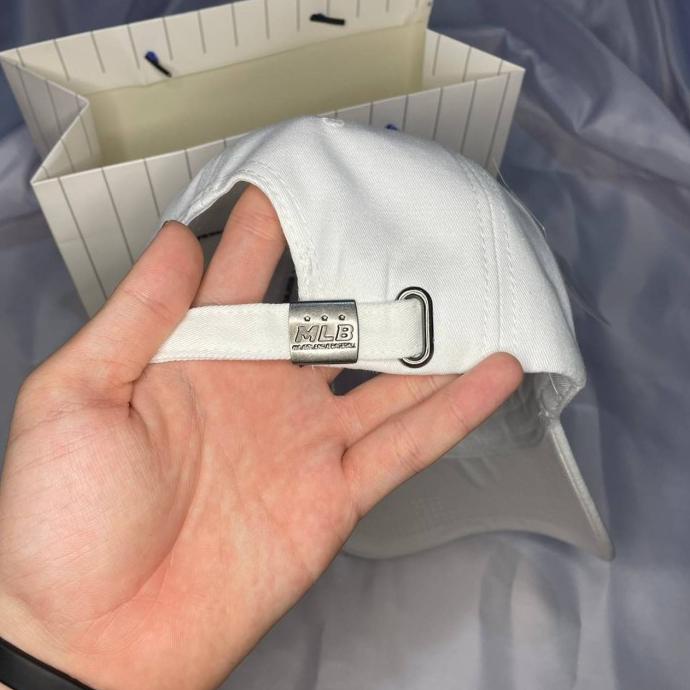 Diskon 100% Original Topi New York Mlb Yankees Baseball Cap Hat Fullset Set - Putih
