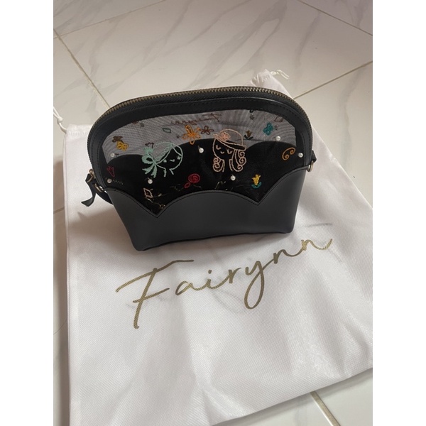 Tas bordir cantik by fairyn rantai black