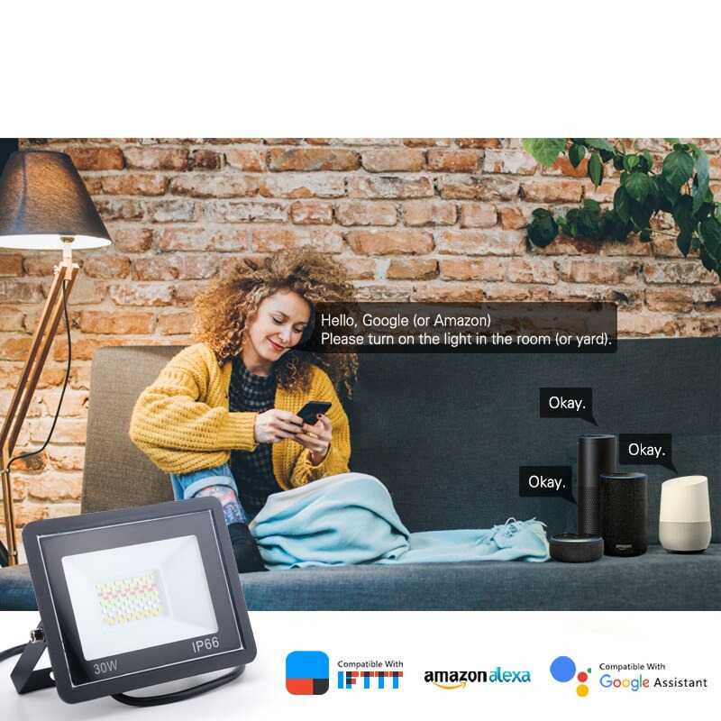 Lampu Sorot LED Flood Light 50W RGB GW51