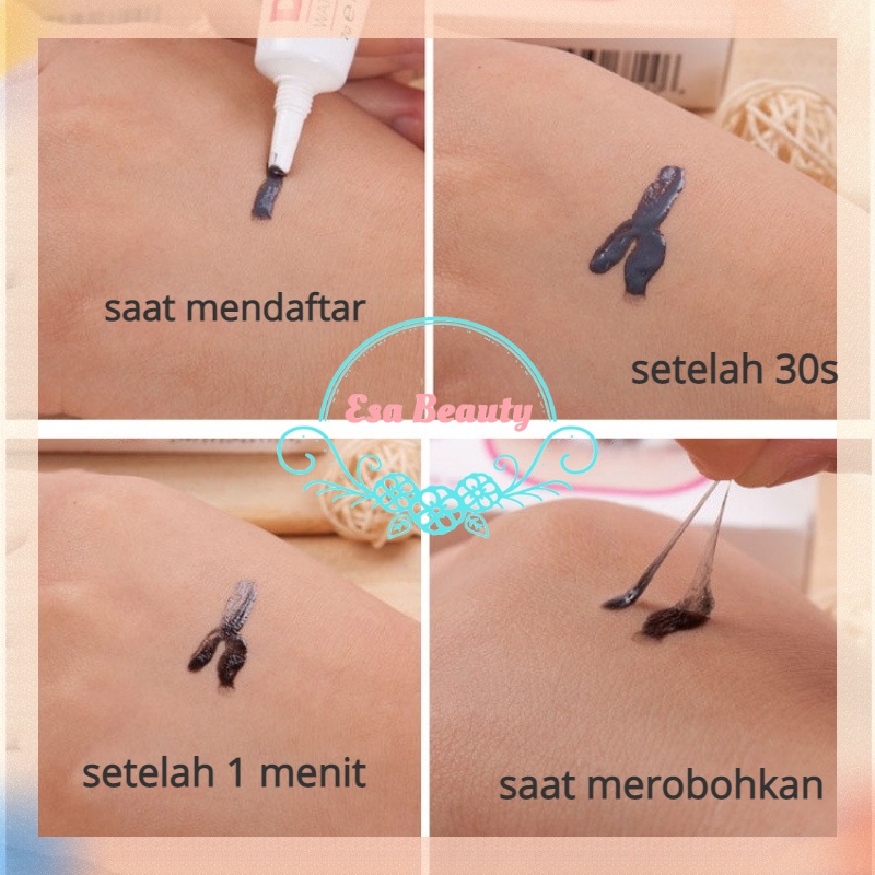 COCO MAMA Lem Bulu Mata Bening Dan Hitam Tidak Ada Iritasi Lem for Bulu Mata Palsu Bulu Mata Eyelash Extension Lem Bulu Mata Expert Premium