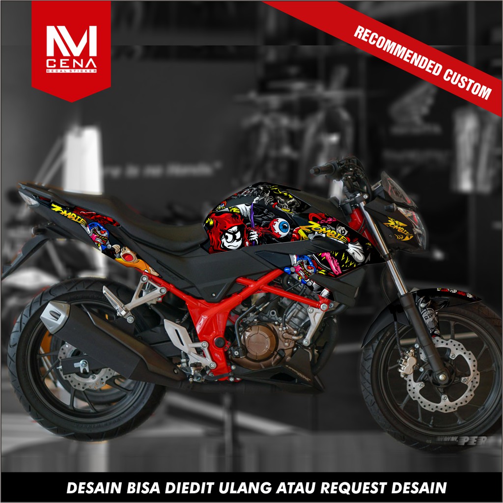 Sticker CB 150R FULL BODY Decal CB 150R Stiker CB150R Striping CB 150R Sticker CB150R Full zombi