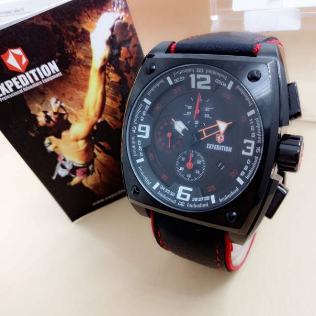 JAM TANGAN PRIA EXPEDITION E 6651 LEATHER ORIGINAL GARANSI RESMI 1 TAHUN