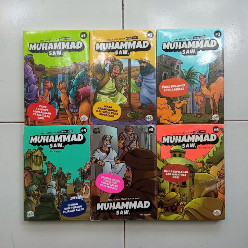 Seri Komik Islam Kisah Nabi Muhammad Saw. Jilid 1-6 - Nur Wahidin - DAR Mizan