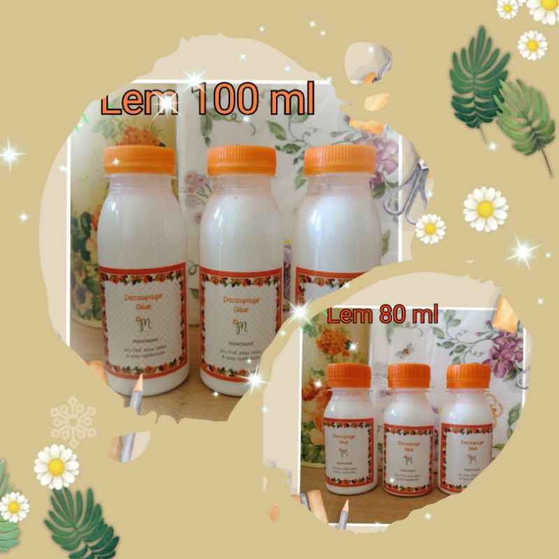 Lem decoupage glue decoupage untuk kerajinan decoupage