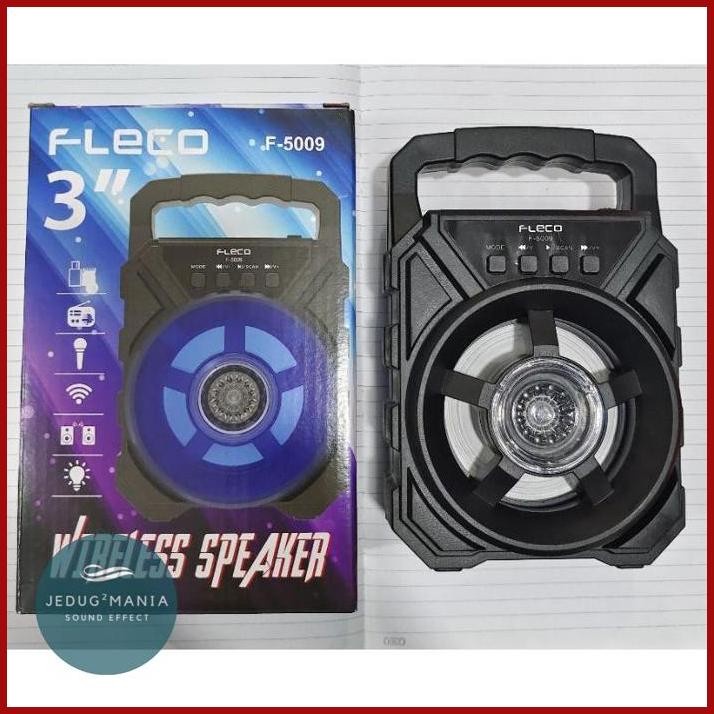 Speaker Portable F-5009 / Speaker Bluetooth Player USB/MEMORI/FM/AUX/USB