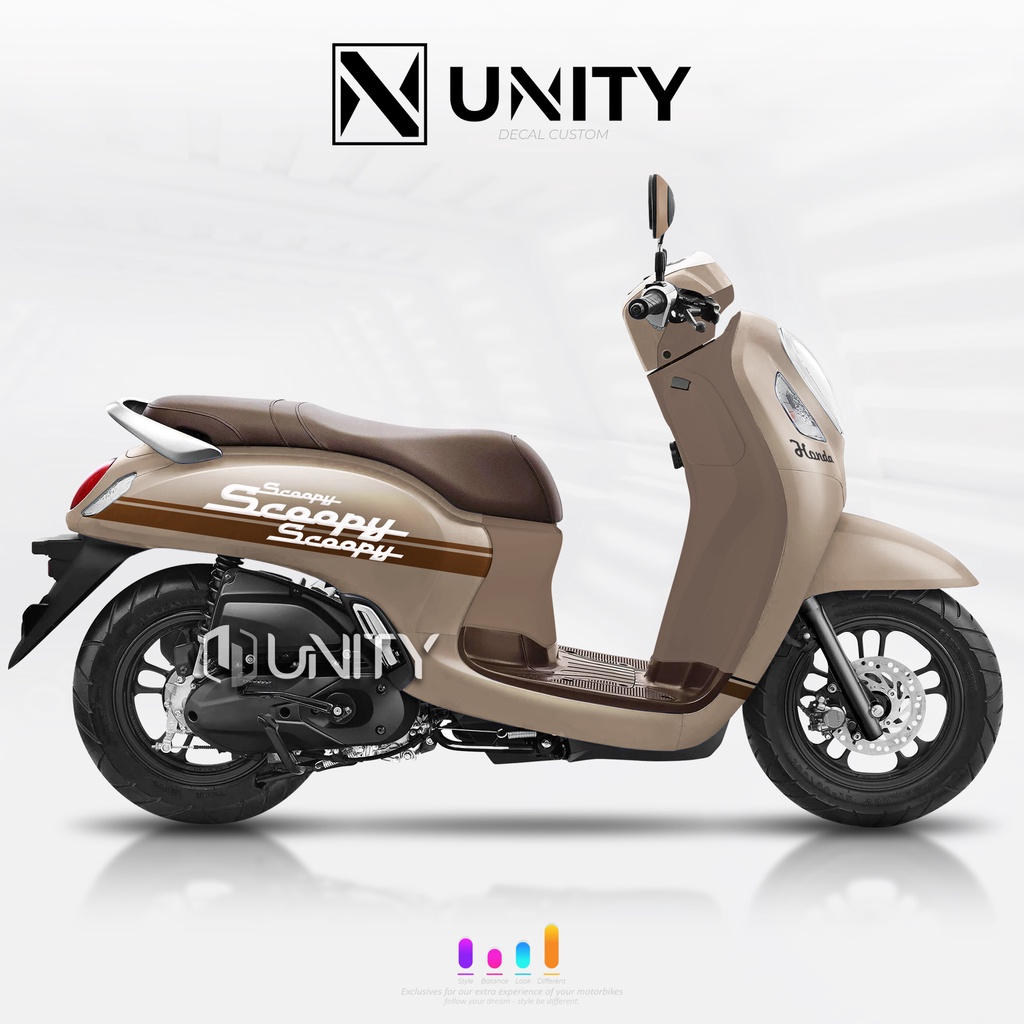 Decal Scoopy full body Dekal Sticker New Fi Baru 2021-2022-2023 CLASSY bisa ALL SCOOPY