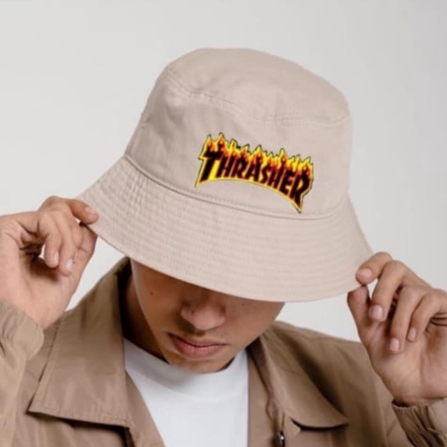 Topi Bucket Hat Thrasher Stusy Convers Outdoor New fashion style Bucket Hat Sablon Distro Unisex