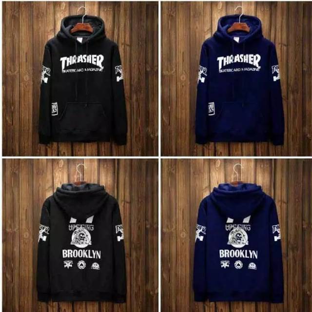 Sweater pria thrasher brooklyn sweater cowo