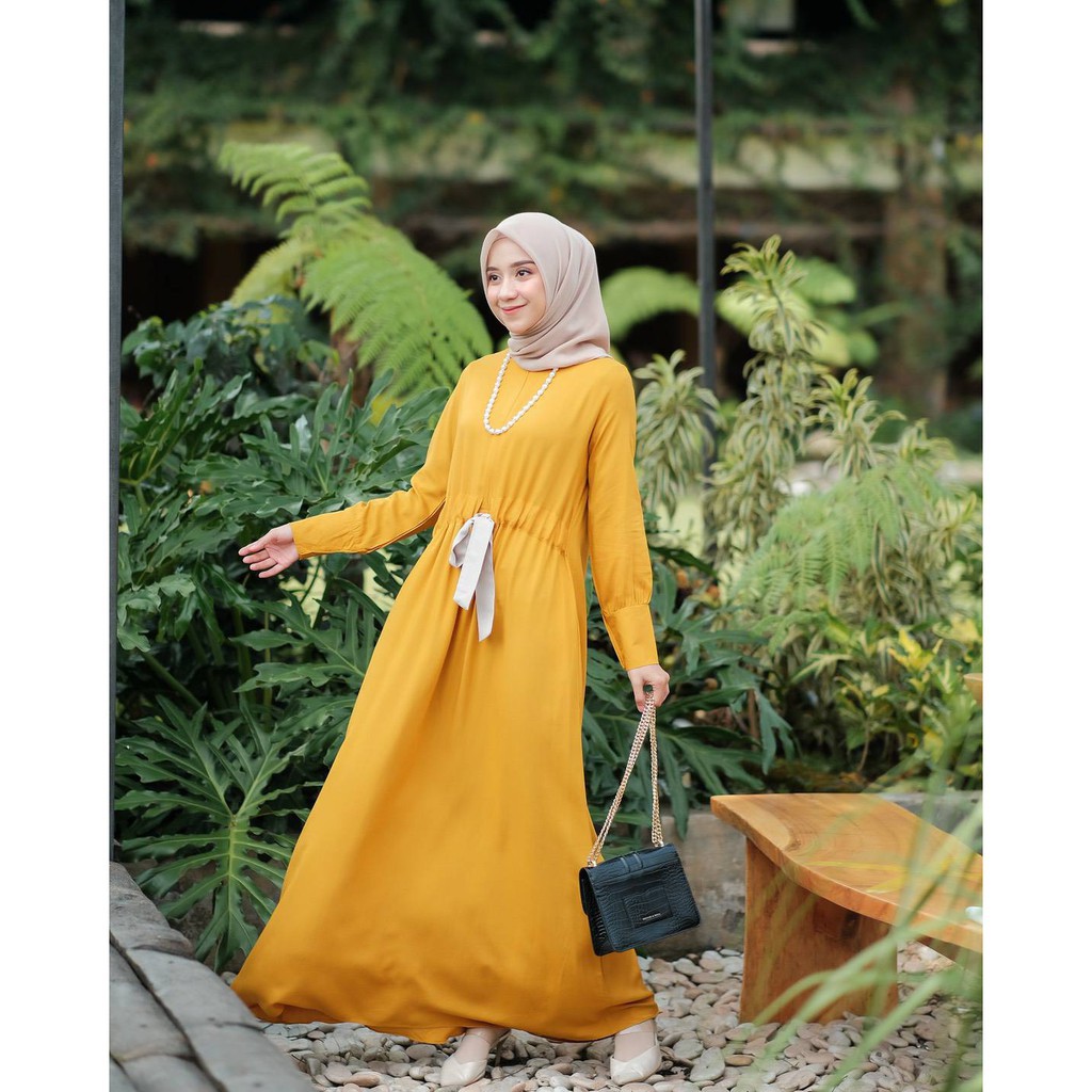 RANIA DRESS - GAMIS SYARI TALI SERUT (BISA COD)