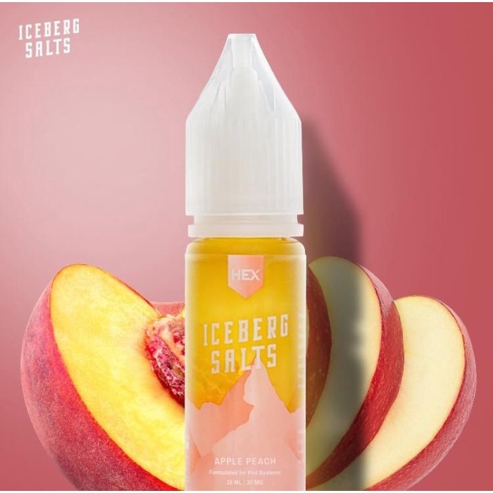 (SALTNIC) ICEBERG APPLE PEACH SALT 15ML 30MG LIQUID HEX