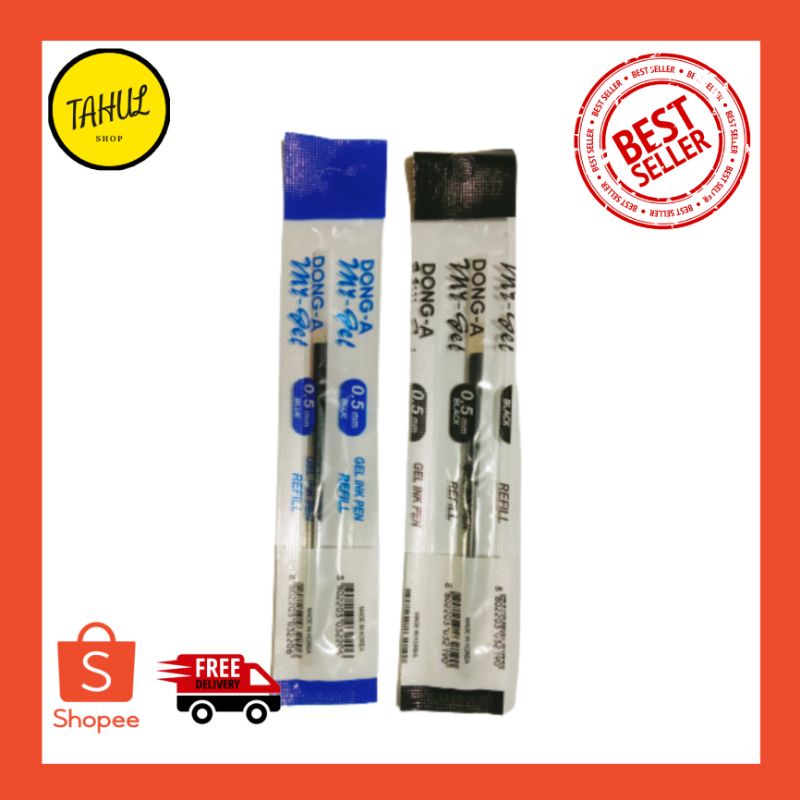 

REFILL MY GEL DONG-A 0.5MM / ISI PENA MY GEL DONG-A 0.5MM / HITAM ATAU BLACK / BIRU ATAU BLUE