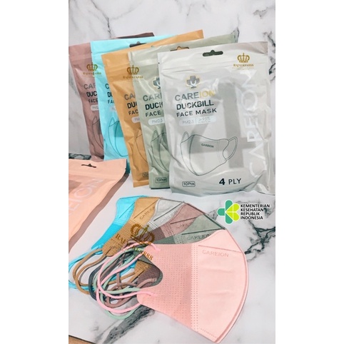 Masker duckbill KW / Masker Sensi duckbill/ Duckbill warna 1 box isi 50pc