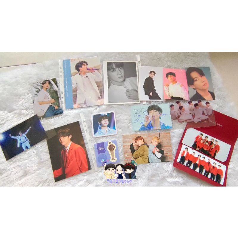 Postcard BTS taehyung jungkook jimin mots lenticular card tiket dicon festa mediheal puma wings hybe