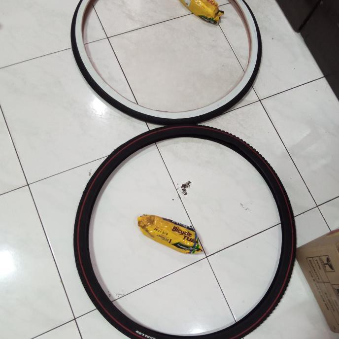 1 Set Ban 26 X 1 3/8 Luar + Dalam Swallow Sepeda Jengki / Jepang Balap