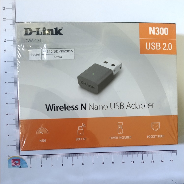 D-Link DWA 131 Wireless N300 Nano USB Wifi Adapter Penerima / Penangkap Wifi