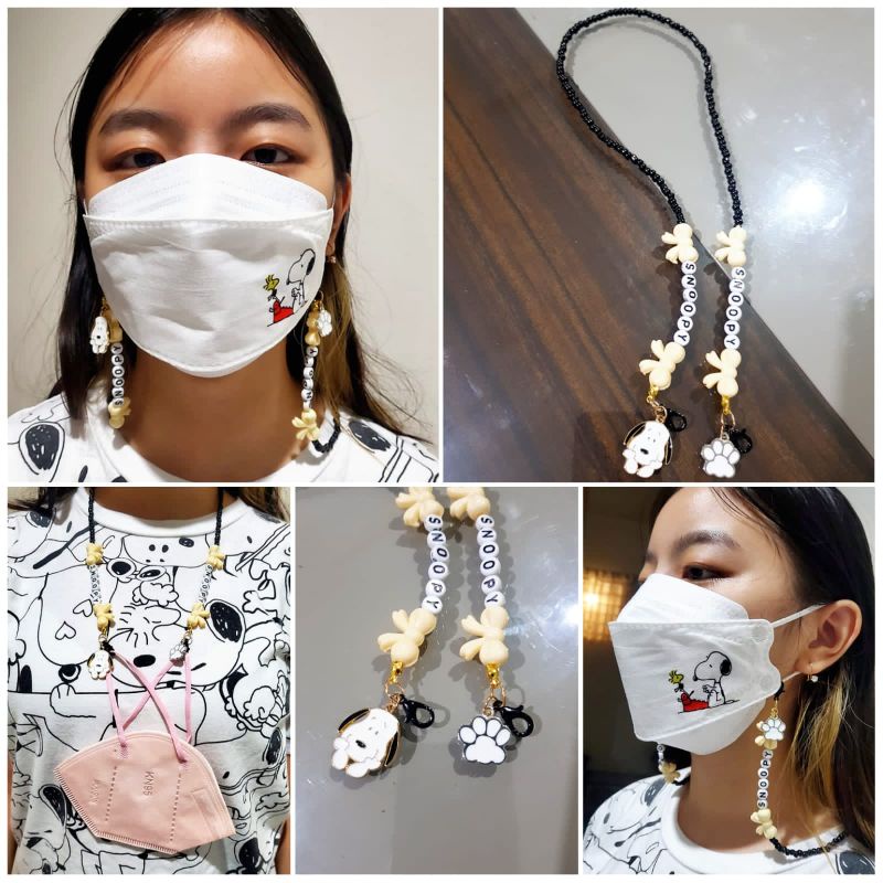 Kalung Masker Snoopy