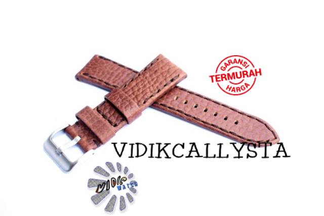 TALI JAM KULIT ORIGINAL MOTIF 20 22 24 MM UNIVERSAL GRATIS PEN