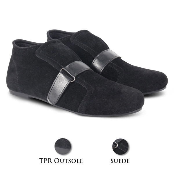 Sepatu Casual Slip On Wanita V 3501 Brand Varka Sepatu Flat Wanita Trendi Berkualitas Warna Hitam