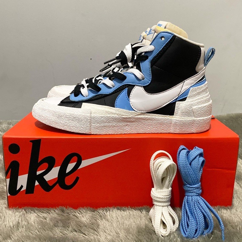 NIKE BLAZER X SACAI WHITE BLACK LEGEND BLUE *100% AUTHENTIC