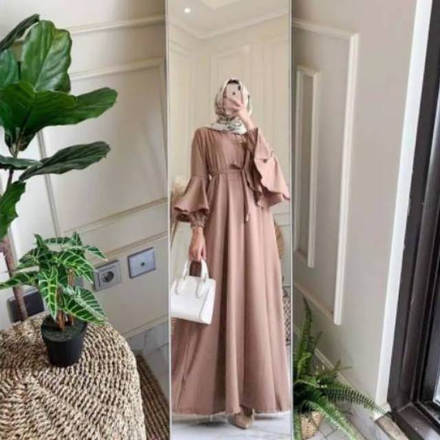 YOKA MAXI DRESS | MELINDA MAXI DRESS | GAMIS LENGAN TEROMPET