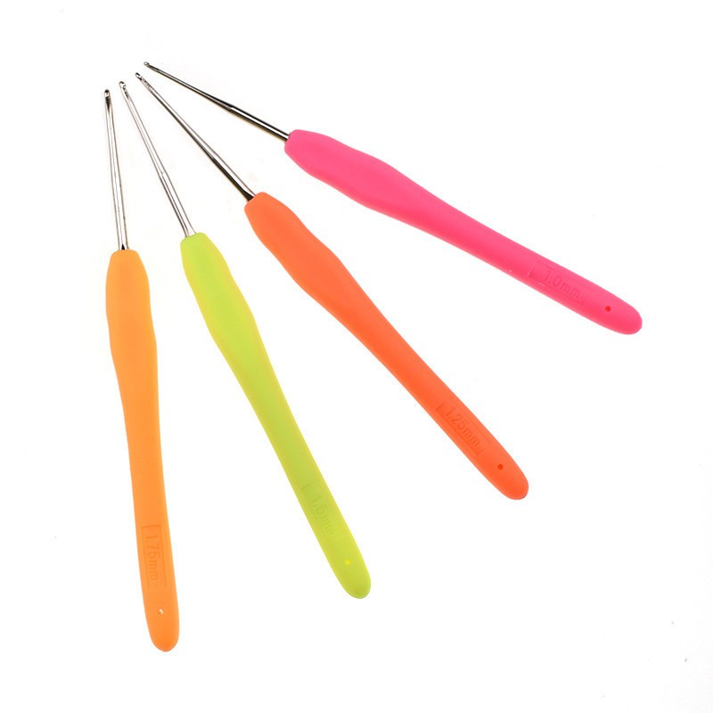 Hakpen handle karet/ jarum rajut gagang karet 2mm-10mm