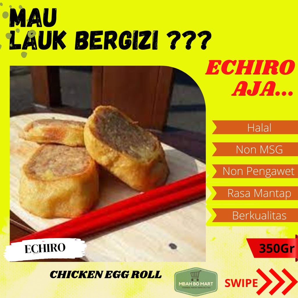 

frozen food surabaya home made egg chicken roll chiken bento echiro murah 350gr e02