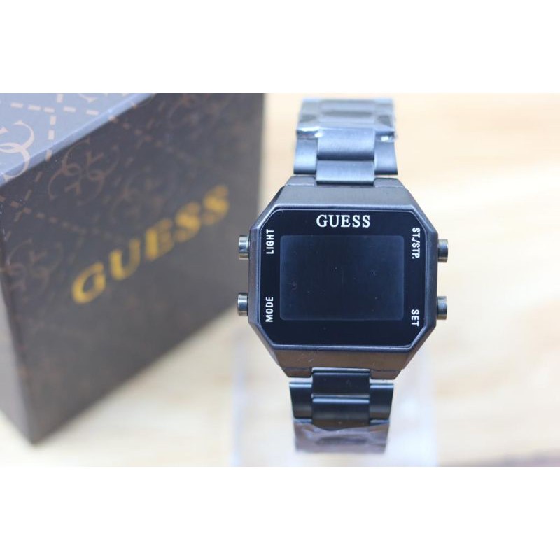 (PW)JAM TANGAN GUESS DIGITAL FASHION WANITA MODEL KOTAK TALI RANTAI FREE BOX ORIGINAL(COD)