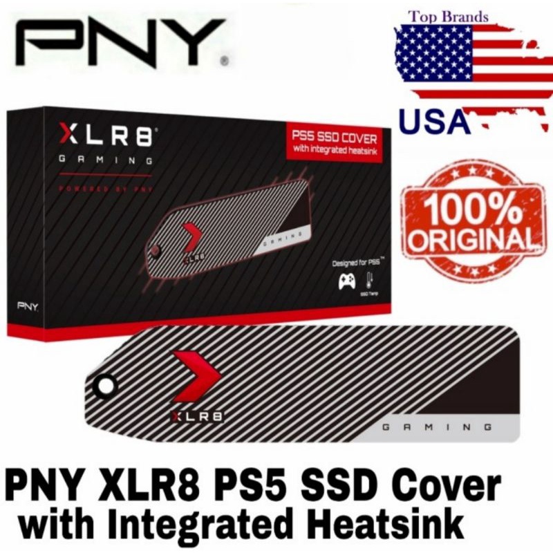 Heatsink PS5 SSD nvme m.2 PNY XLR8 PS5 SSD Cover w Integrated Heatsink