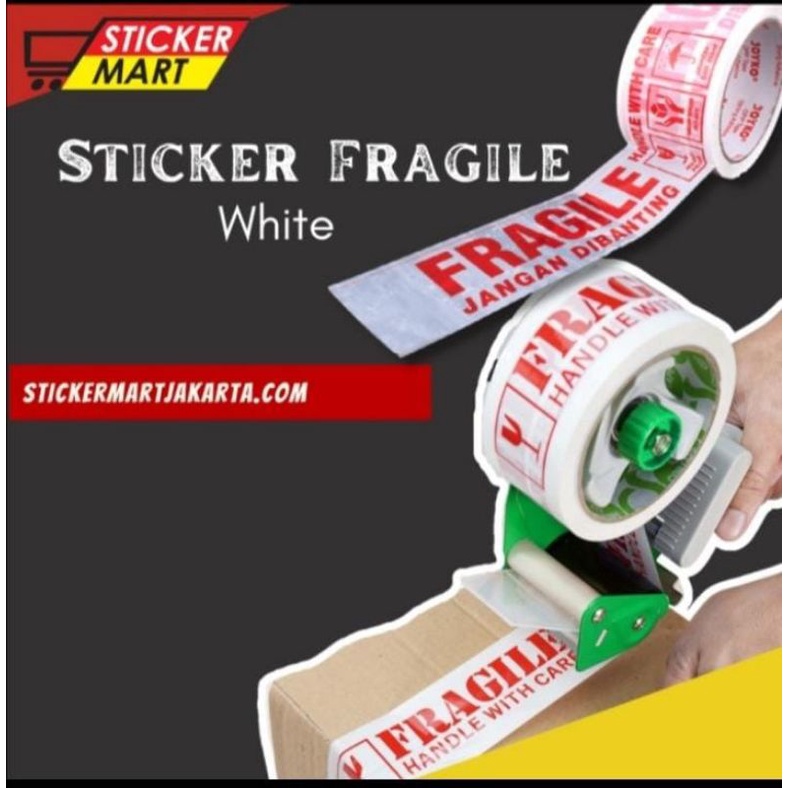 

Sticker Isolasi Fragile White Putih Packing Barang Jgn dibanting 48mm