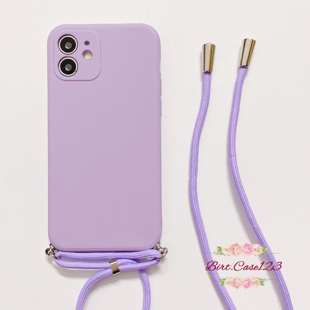 SOFTCASE SLINGCASE TALI LANYARD MACARON PELINDUNG KAMERA HUAWEI NOVA 7 BC6362