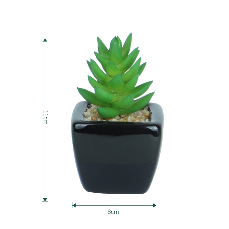 Aonez bunga hias bunga artificial murahbunga mini hiasan tanaman kaktus hias dengan pot-17