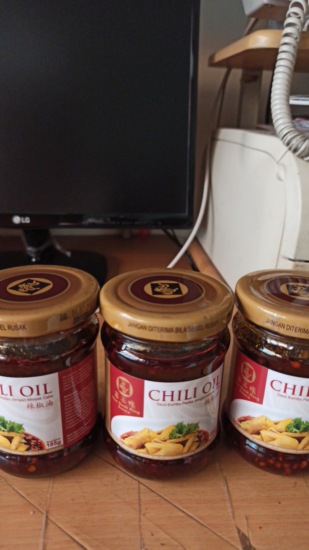 Chilli Oil / Minyak Cabai Kemasan Botol [185gr] By Duck King