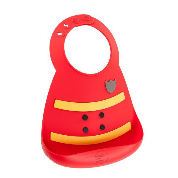 Fireman ORI MAKE MY DAY - BABY BIB - Celemek Makan Bayi - SLABBER Untuk umur 6 bulan s/d 3 tahun