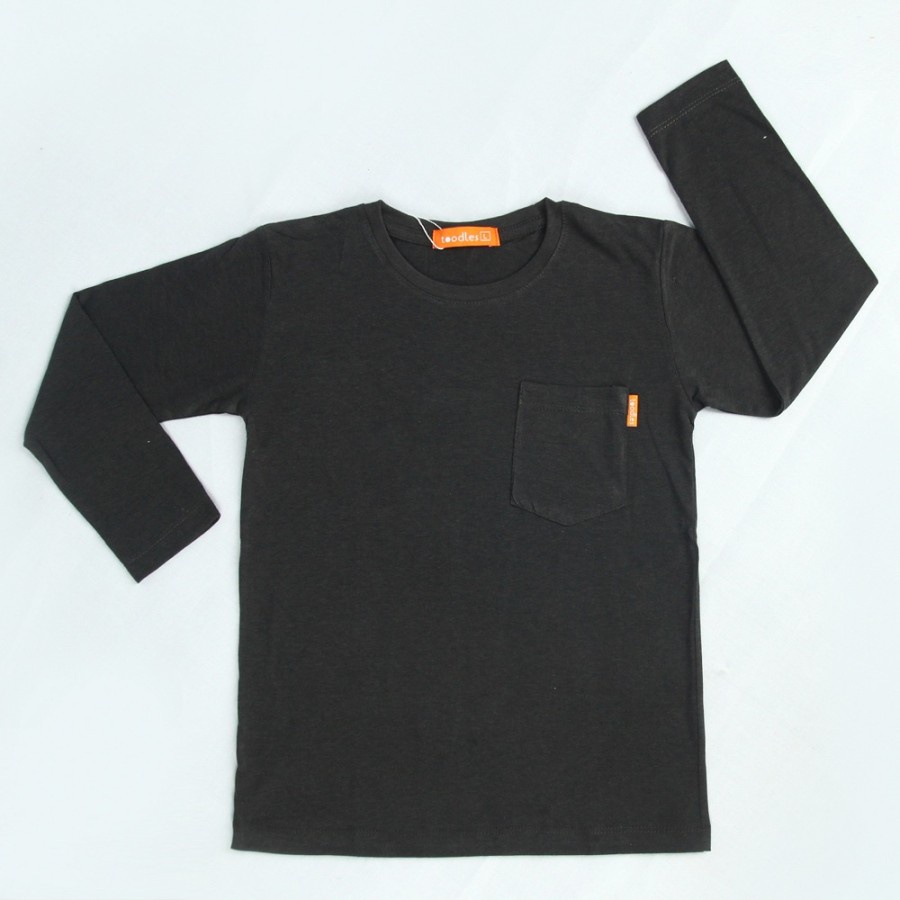 TOODLES Kaos Polos Tangan Panjang Anak Cotton Bamboo Kantong Toodles Anak