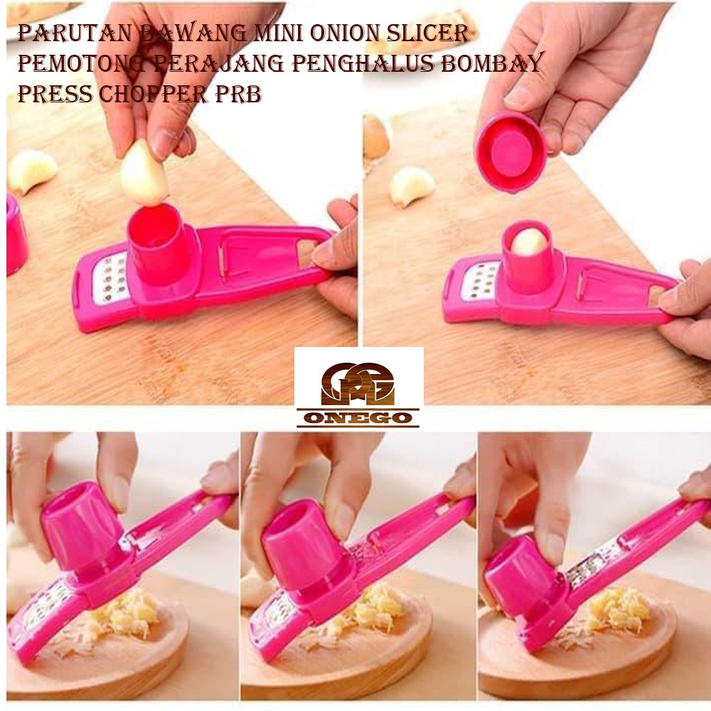 Parutan Bawang Mini Onion Slicer Pemotong Perajang Penghalus Bombay Press Chopper PRB