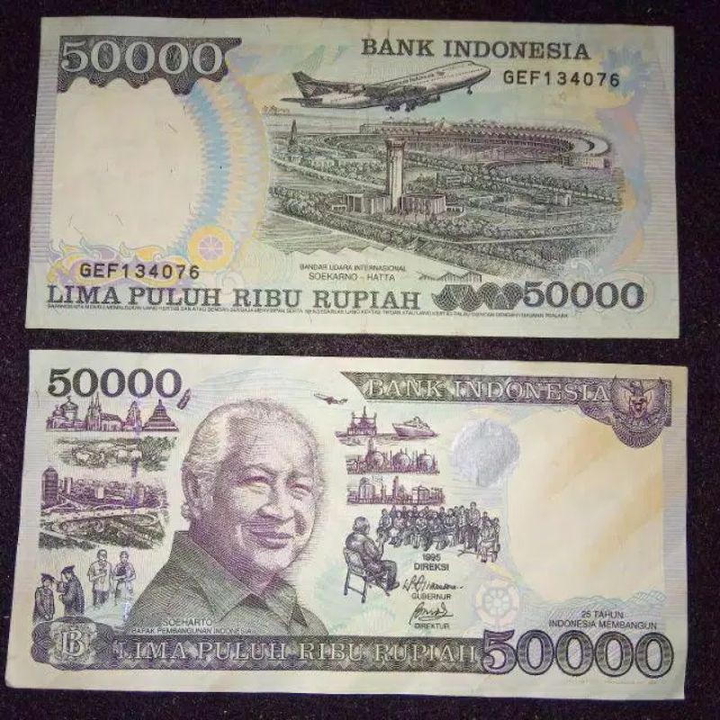 Uang Lama 50000 soeharto 1995 BI