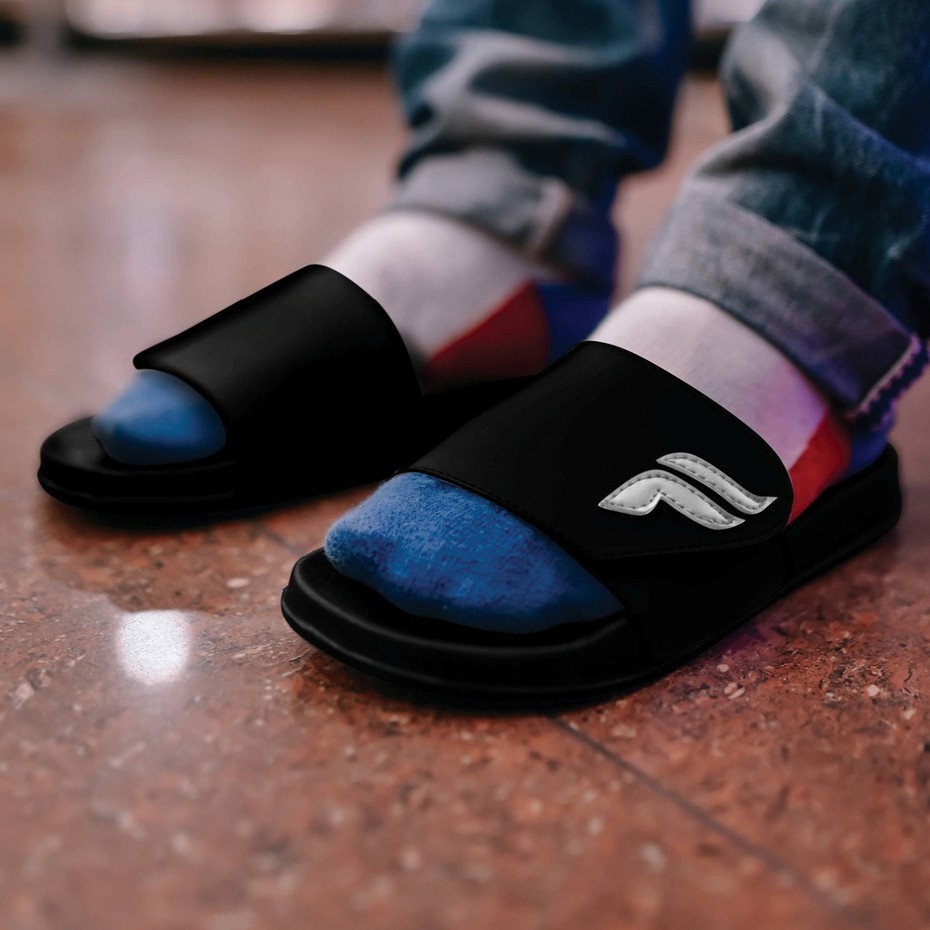 NEXA BLACK |MNM x FSTP| Sandal Slop Pria - Sendal Slip On Ringan