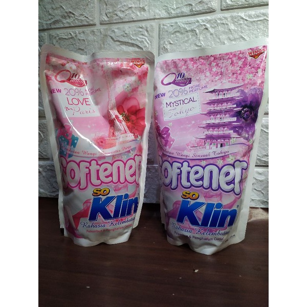 Pewangi dan pelembut pakaian kaos baju Softener Soklin murah