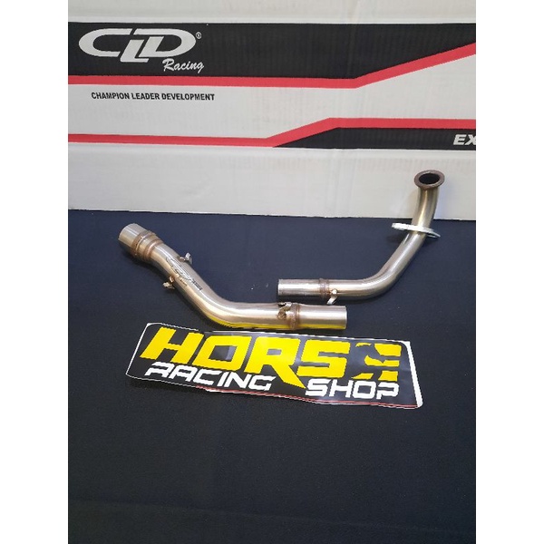 LEHERAN HEADER PIPA KNALPOT ORIGINAL CLD GENIO BEAT DELUXE SCOOPY ALL NEW TIPE C1 C2 INLET 38 MM