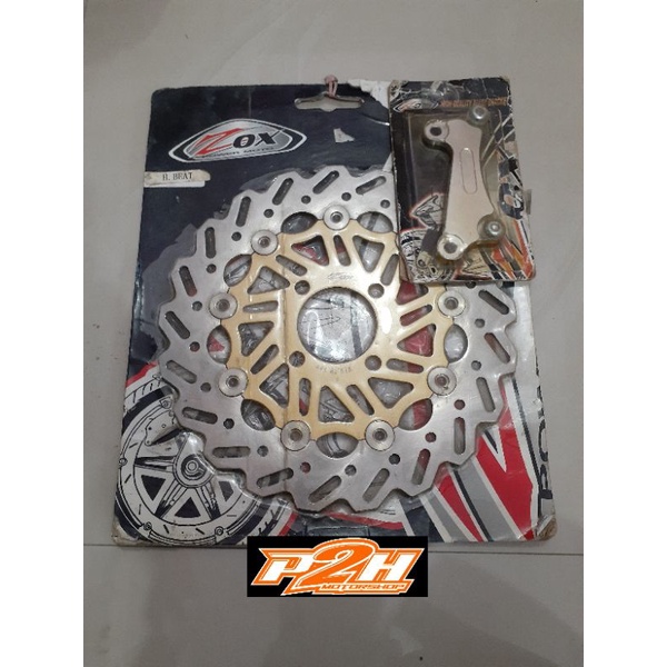 disc brake / piringan cakram floating ZOX 260mm plus braket pnp suzuki spin, skywave, skydrive