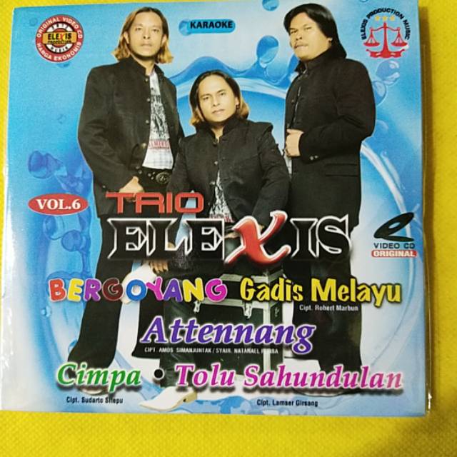 VCD ORIGINAL VIDEO MUSIK LAGU KARAOKE POP BATAK TRIO ALEXIS