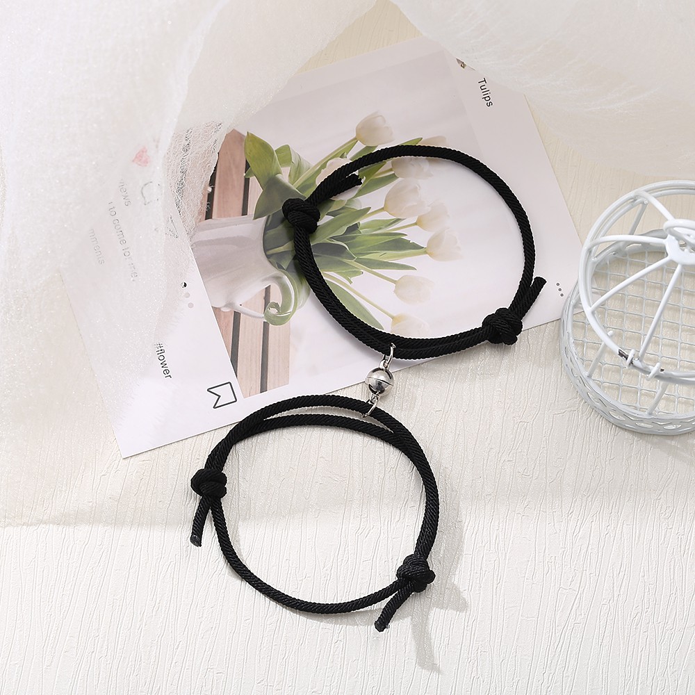 Fashion Simple Adjustable Magnet Suction Stone Korean Creative Couples Bracelet Accessories Gift