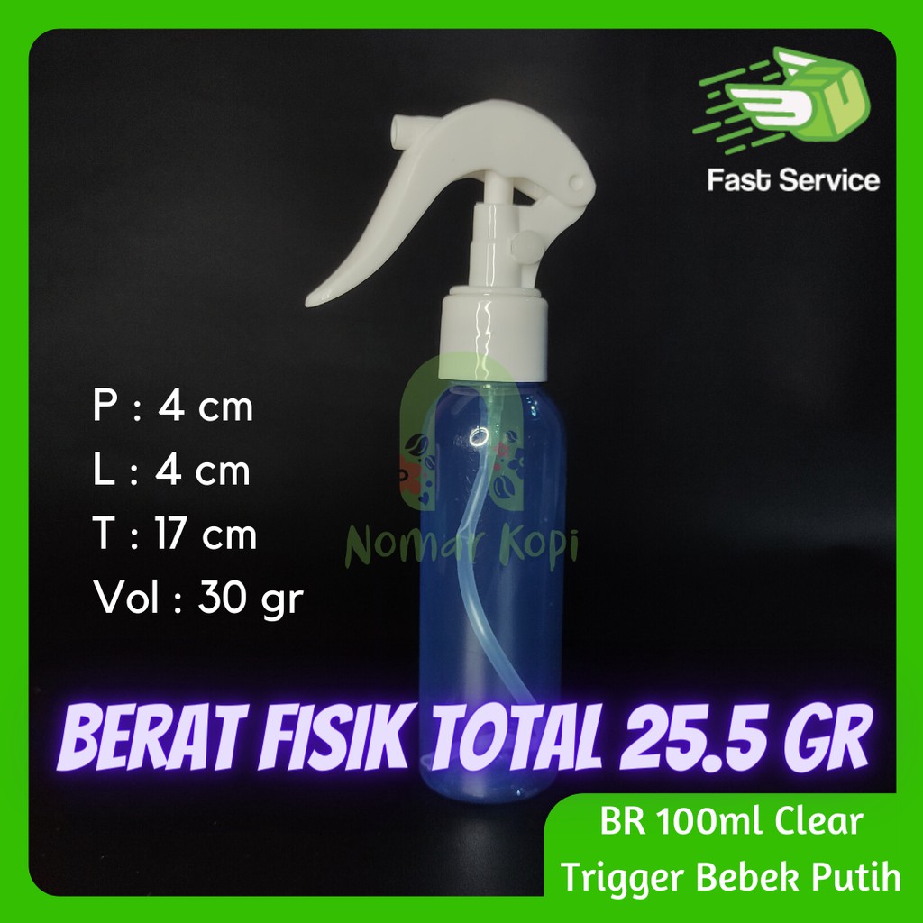 Botol 100ML BR BIRU Mini Trigger Bebek