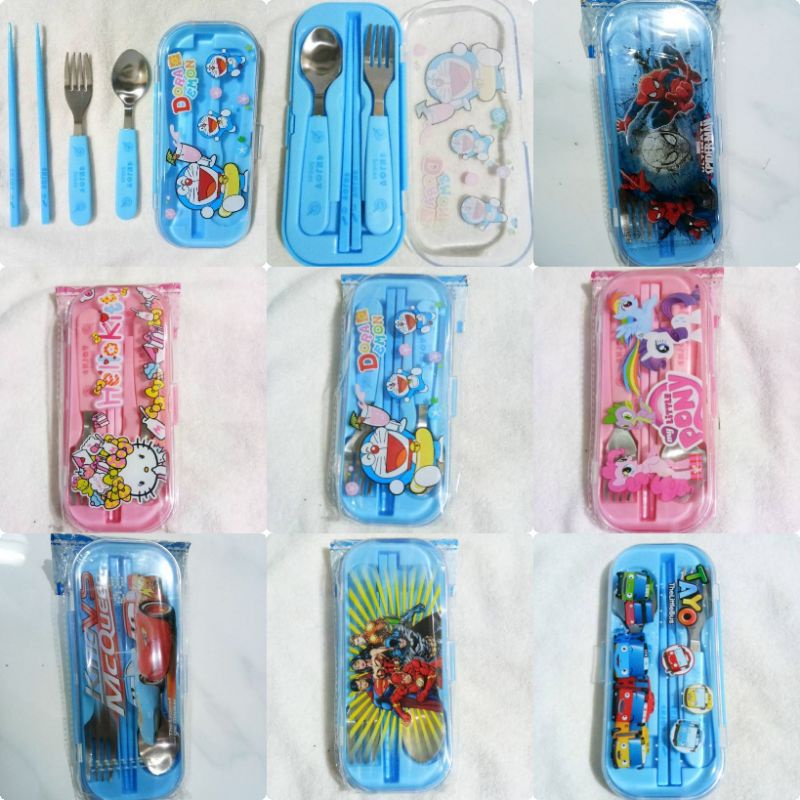 SENDOK SET MAKAN ANAK KARAKTER