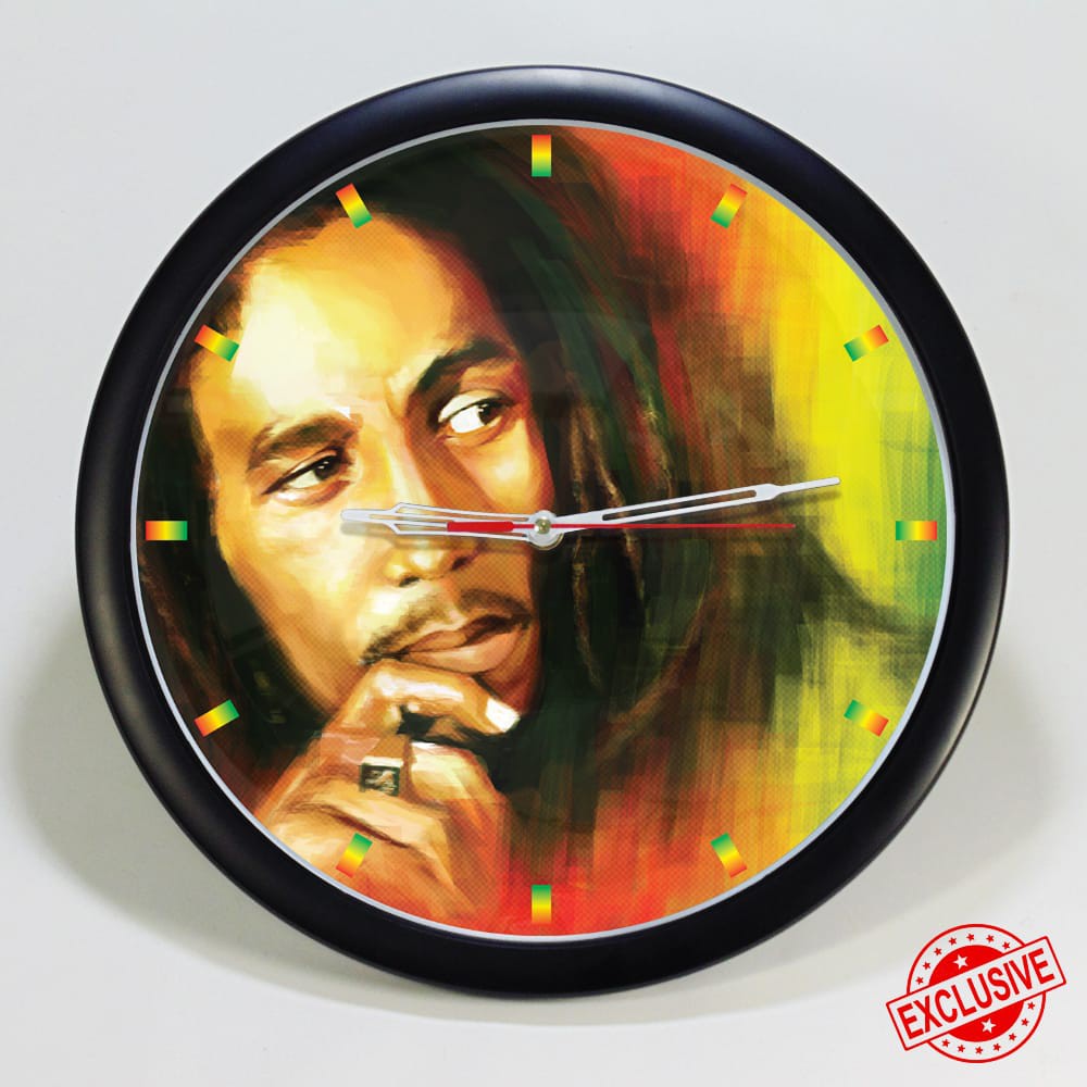 (ISTIMEWA &amp; BAGUS ) JAM DINDING BOB MARLEY - CUSTOM EXCLUSIVE - LIMITED EDITION